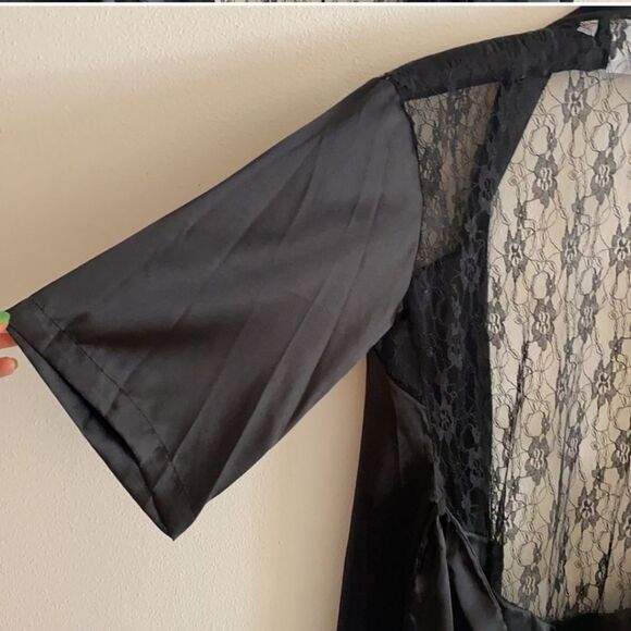 Sexy Black Robe Size Large - Picture 4 of 6
